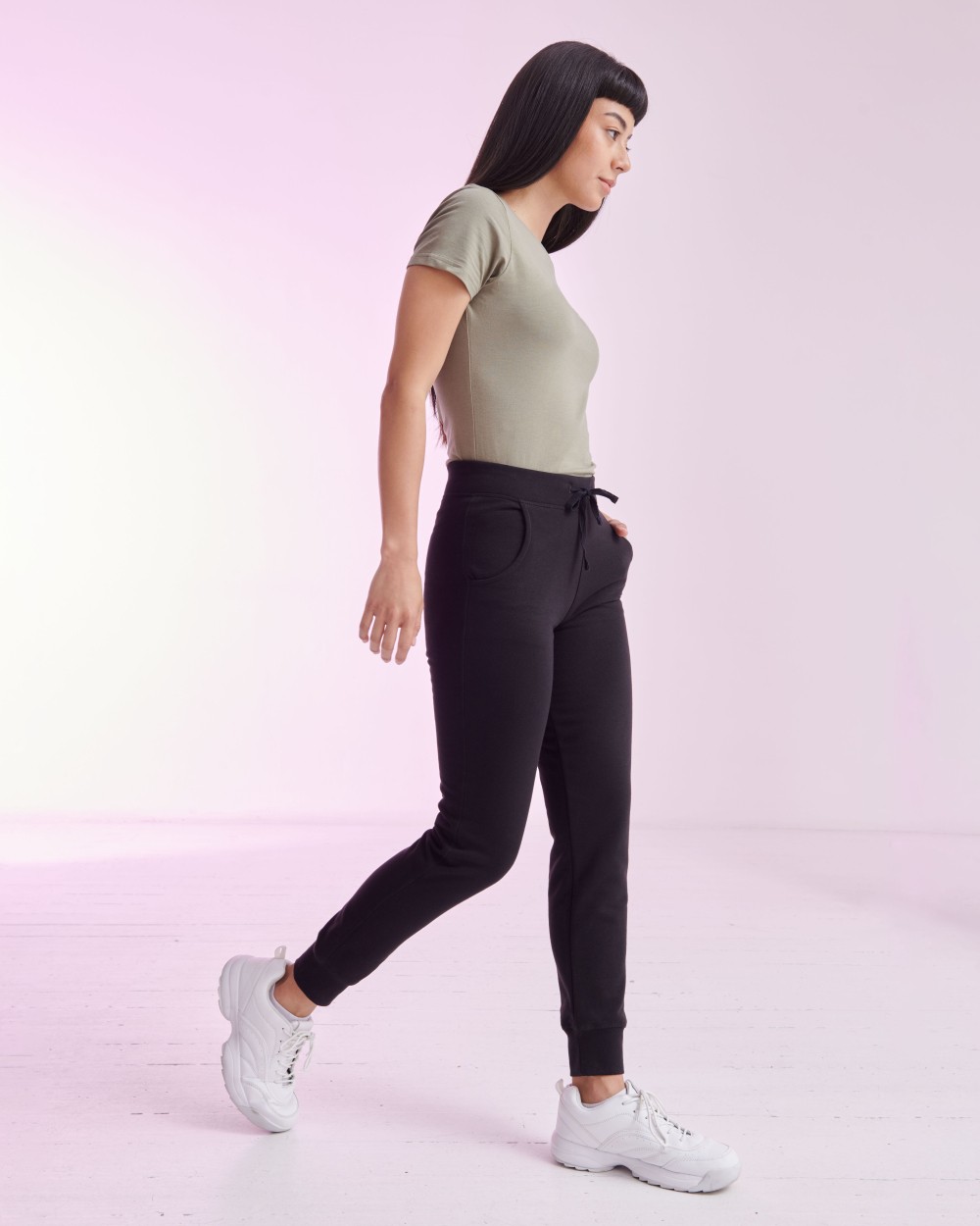 SKINNIFIT LADIES SLIM CUFFED JOGGERS Hosen personalisierbar