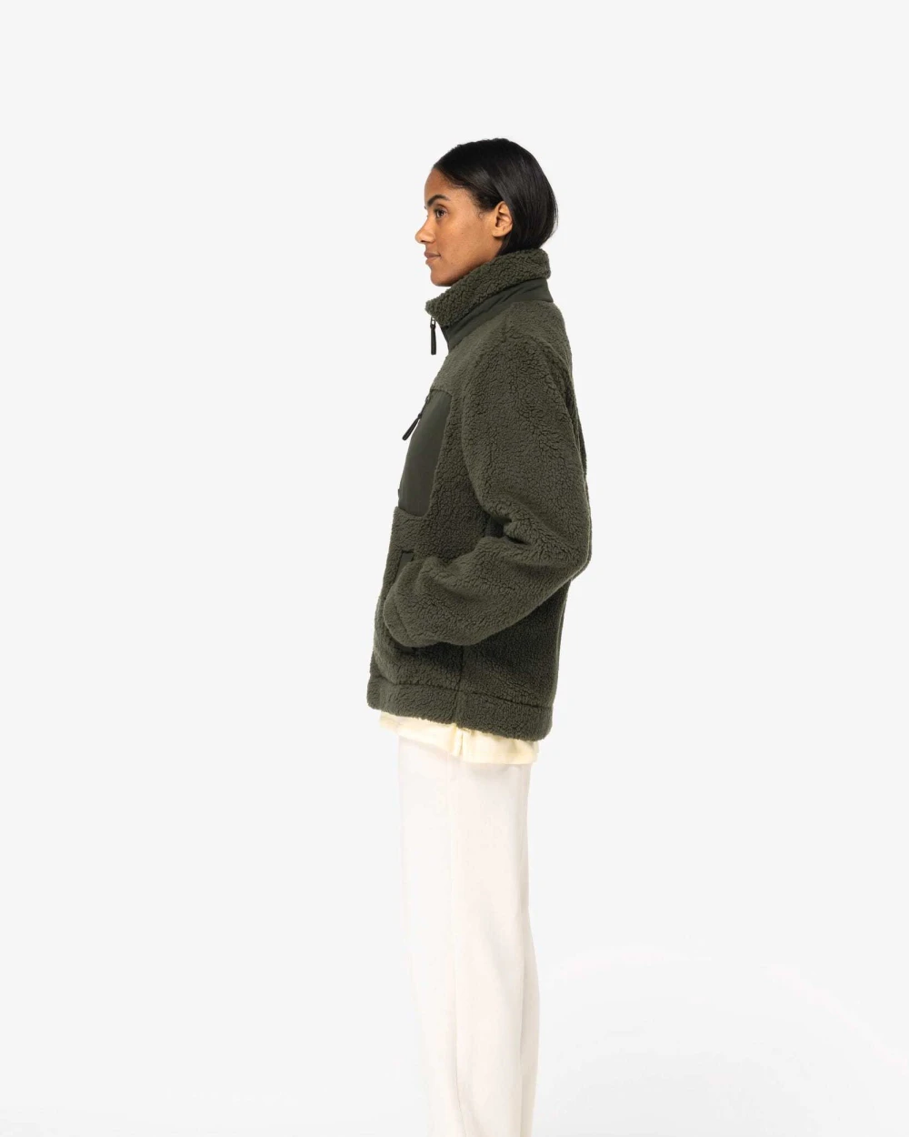 Laines polaires personnalisable NATIVE SPIRIT Veste écoresponsable en sherpa unisexe