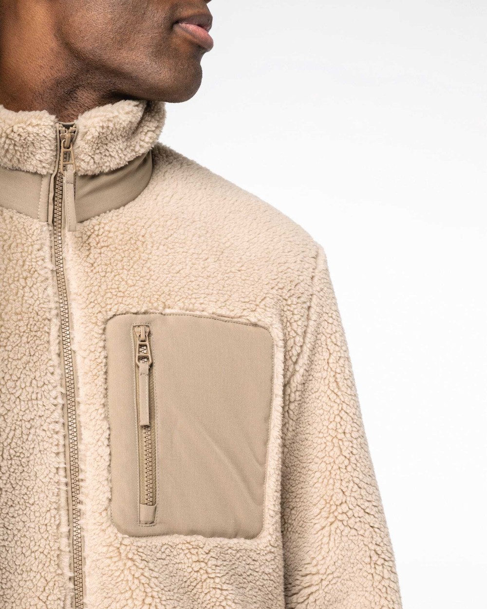 Polar Fleeces NATIVE SPIRIT Ecologisch uniseks sherpa jasje voor bedrukking &amp; borduring