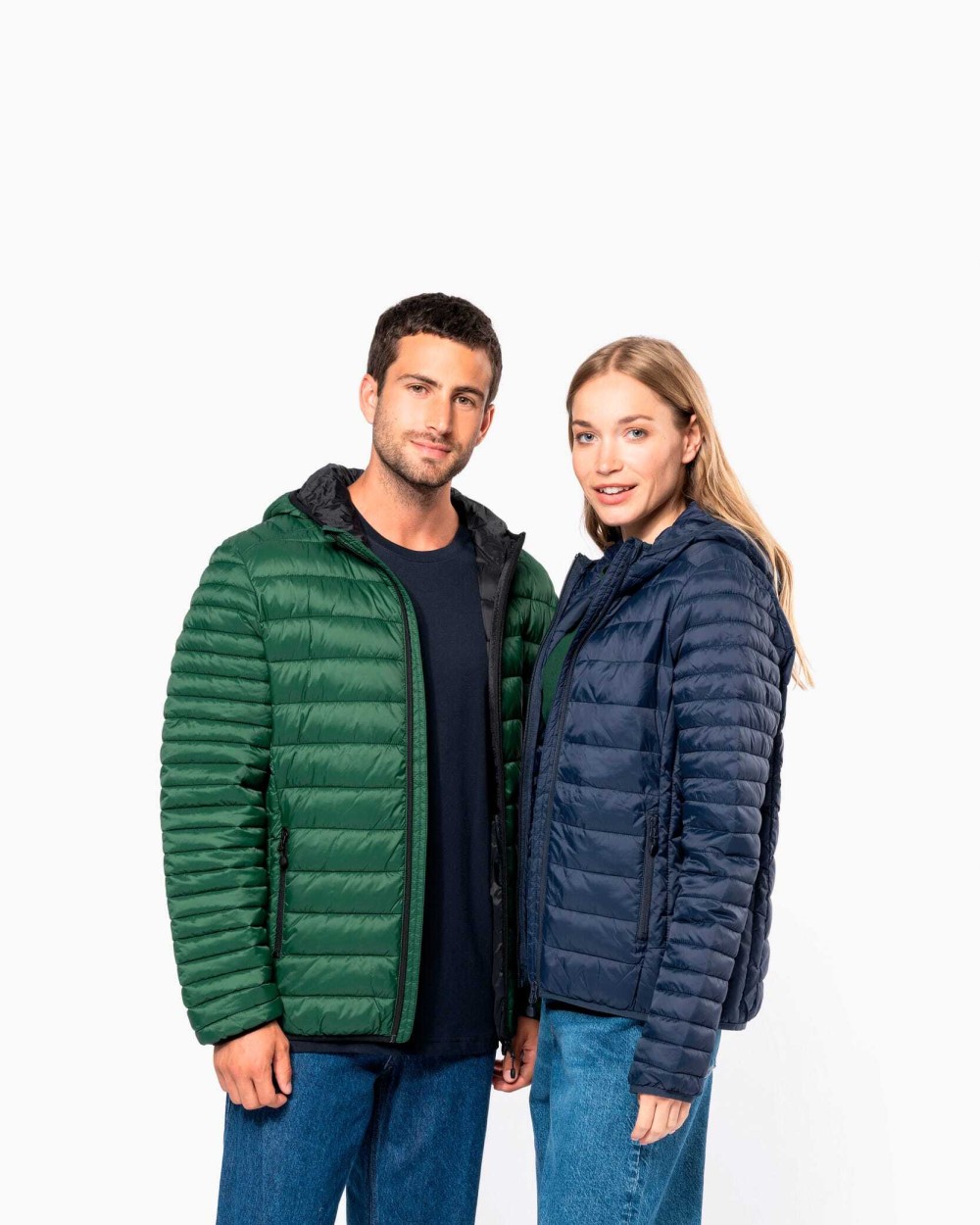 KARIBAN Leichte Damen-Steppjacke mit Kapuze Jacken personalisierbar