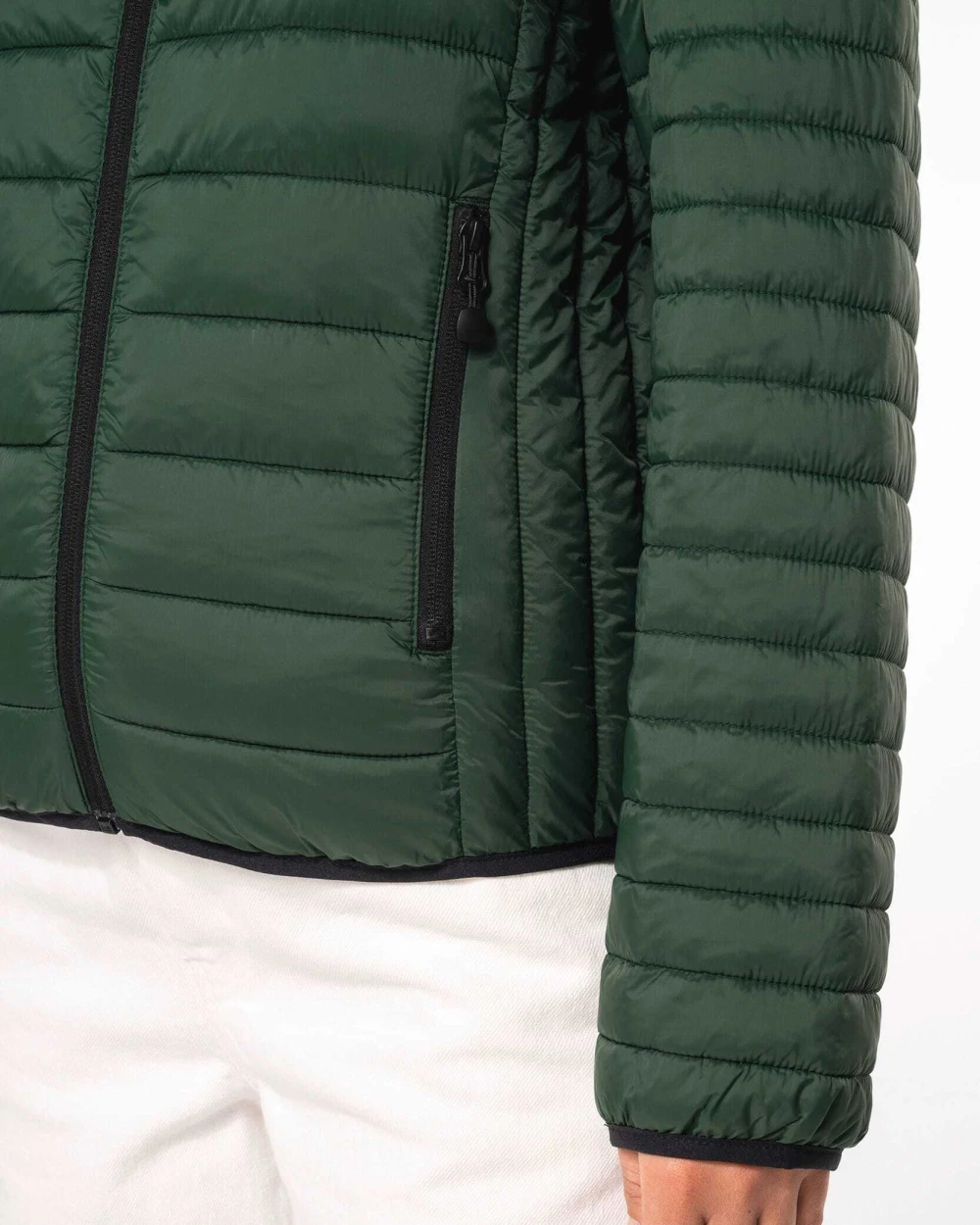 Jassen KARIBAN Ladies' lightweight hooded padded jacket voor bedrukking &amp; borduring