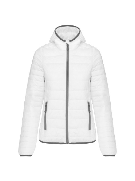 KARIBAN Doudoune légère capuche femme /api/colors/7a92cd2d-10d2-40b4-928b-296bb7487506 personnalisable