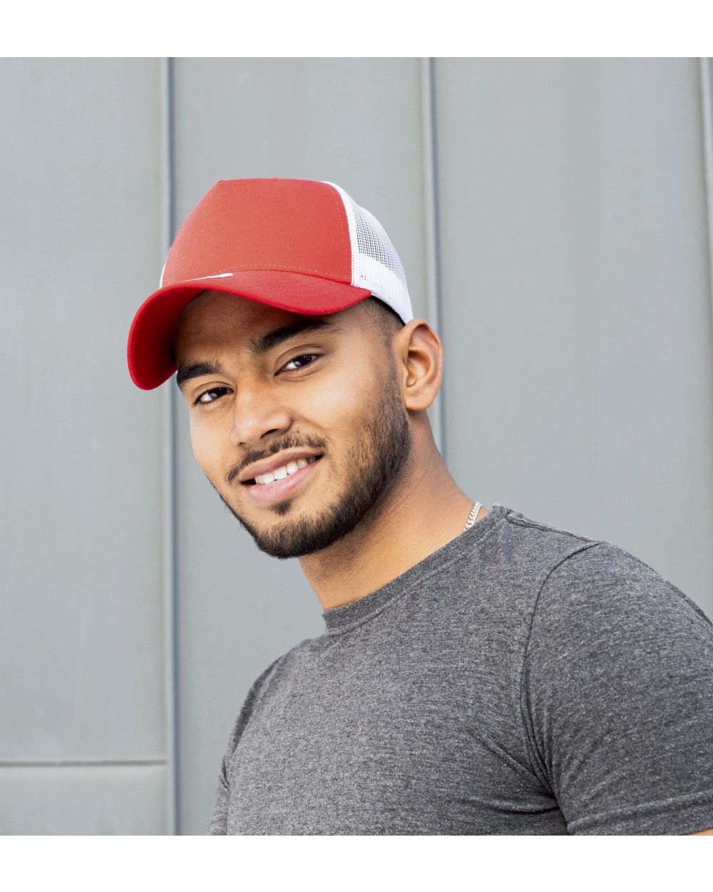 Petjes BRAIN WAVES 5-Panel Trucker Cap Recycled voor bedrukking &amp; borduring