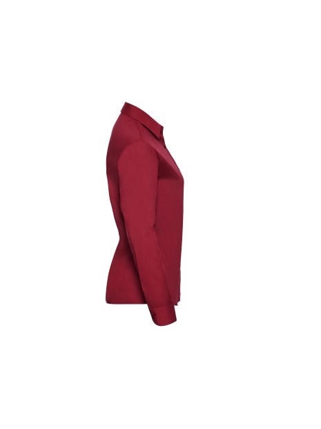 RUSSELL Chemise femme popeline polycoton manches longues /api/colors/f7def30f-cf00-4a4e-8048-9f030f6d3017 personnalisable
