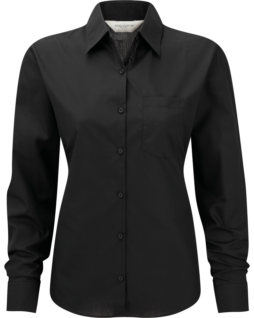 Chemises personnalisable RUSSELL Chemise femme popeline polycoton manches longues