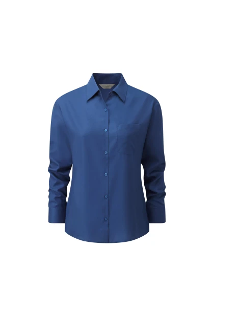RUSSELL Chemise femme popeline polycoton manches longues /api/colors/faa09971-d6a0-46cd-b5b3-d674b3aba32b personnalisable