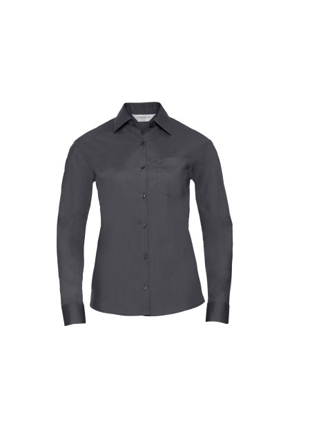 RUSSELL Chemise femme popeline polycoton manches longues /api/colors/2fa123ac-77ac-4f42-beb3-f6a528eded78 personnalisable