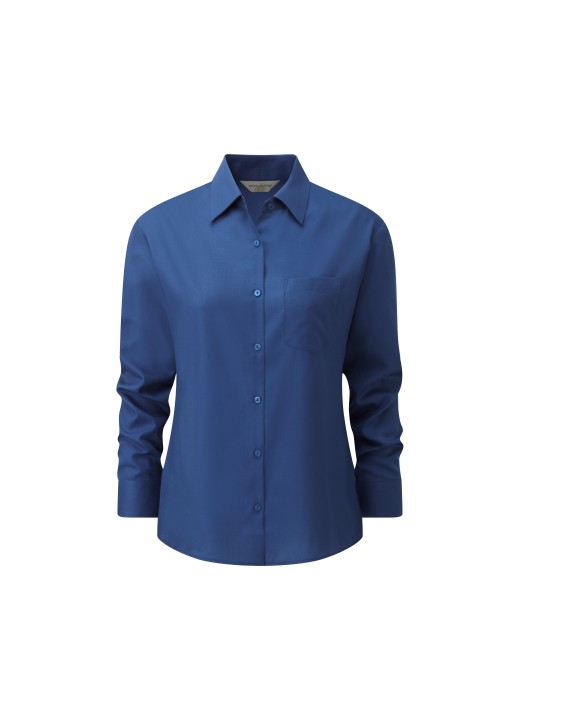 Chemises personnalisable RUSSELL Chemise femme popeline polycoton manches longues