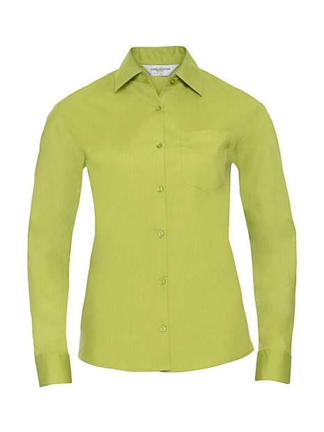 RUSSELL Chemise femme popeline polycoton manches longues /api/colors/8facb4b8-f974-4489-9f35-f89e0fd34bf7 personnalisable