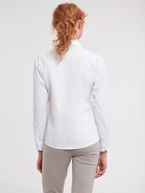 Chemises à personnaliser RUSSELL Chemise femme popeline polycoton manches longues 