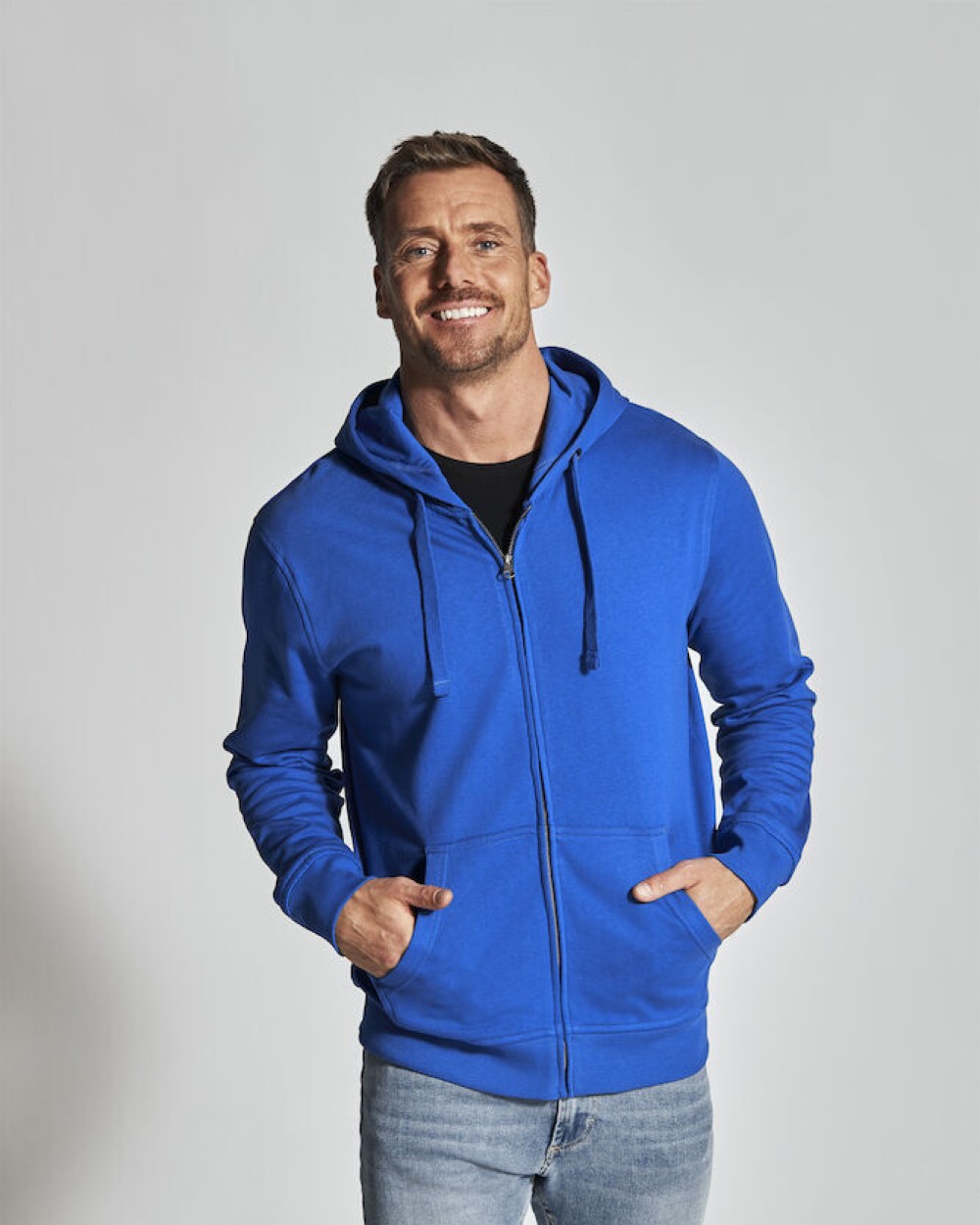 Sweat-shirts personnalisable COTTOVER SWEATSHIRT À CAPUCHE FULL ZIP HOMME - CERTIFIÉ GOTS