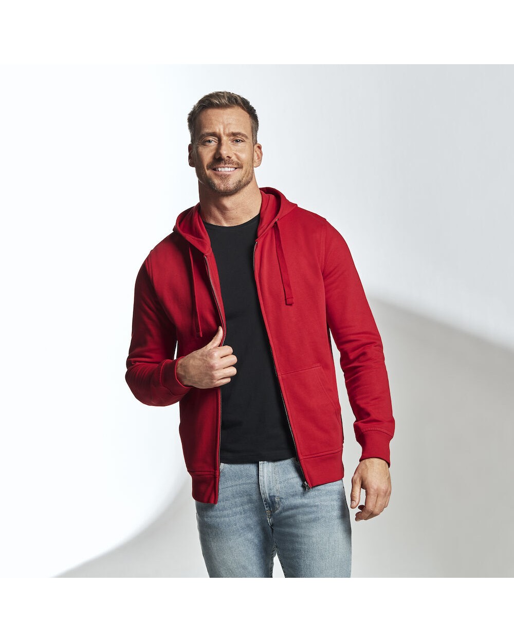 Sweaters & hoodies COTTOVER HOODIE FULL ZIP MAN - GOTS GECERTIFICEERD voor bedrukking &amp; borduring