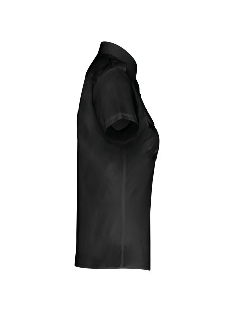 KARIBAN Chemise pilote manches courtes femme /api/colors/b9fdad4a-5e94-45cb-8c03-c08b349b28c3 personnalisable