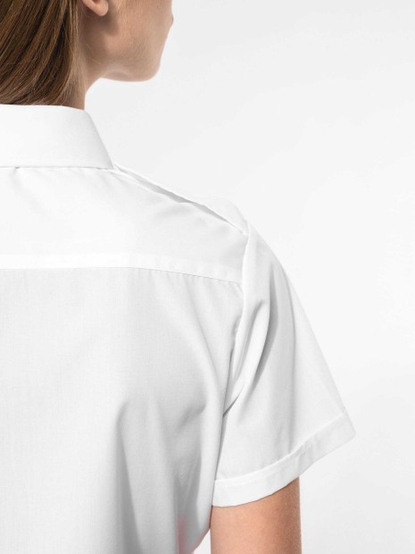 Chemises à personnaliser KARIBAN Chemise pilote manches courtes femme 