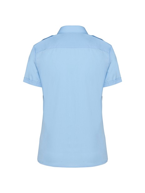 KARIBAN Chemise pilote manches courtes femme /api/colors/549fa598-8d61-4fa2-82ad-90f4d2ec39ab personnalisable