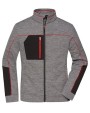 JAMES & NICHOLSON Ladies' Structure Fleece Jacket Polar Fleeces personalisierbar