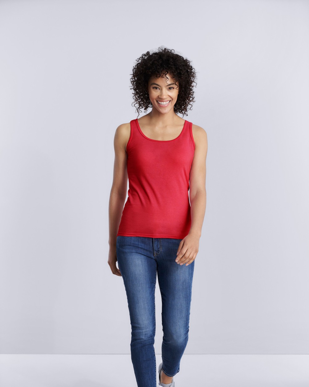 T-shirts GILDAN Softstyle® Fitted Ladies' Tank Top voor bedrukking &amp; borduring