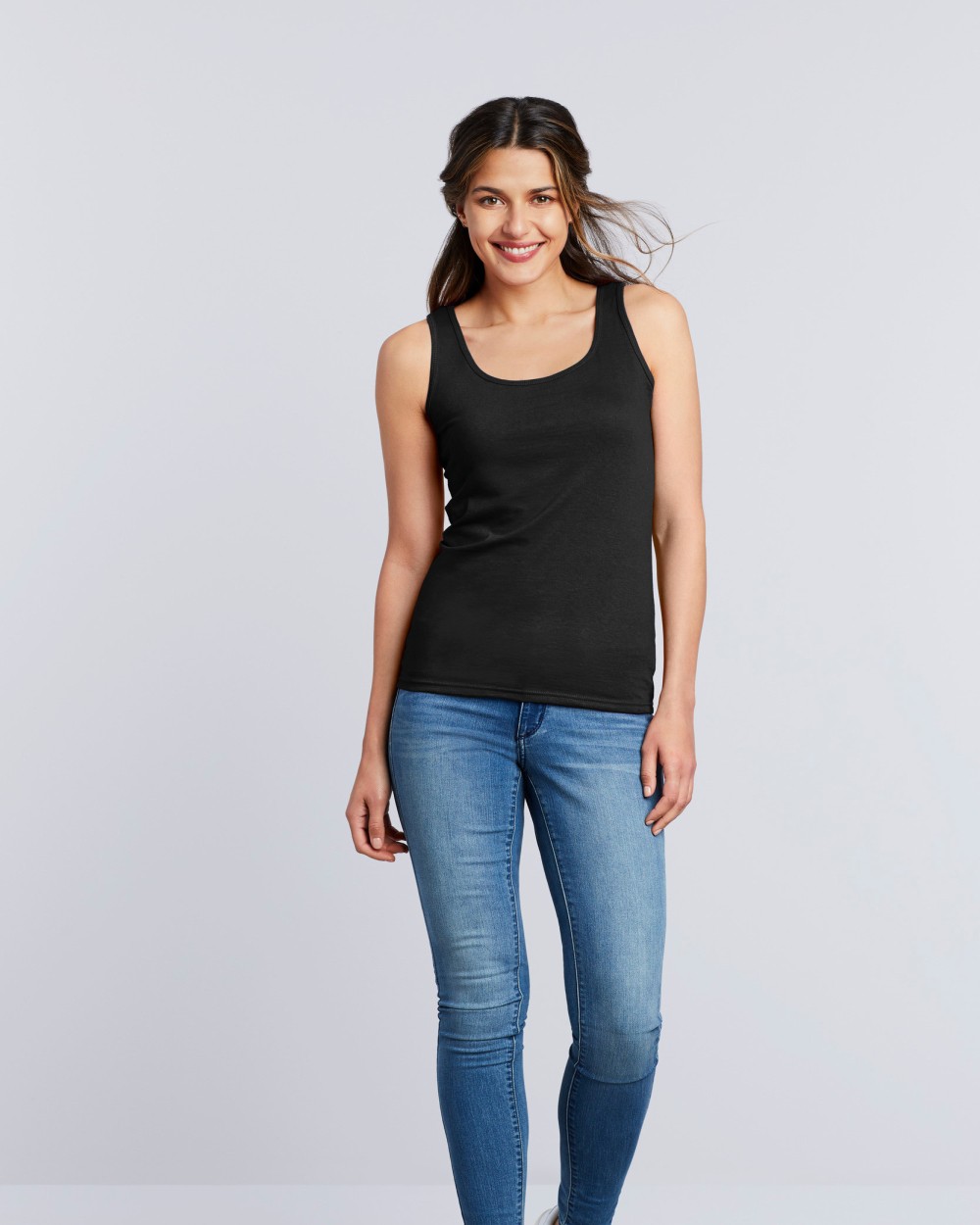 GILDAN Softstyle Fitted Ladies' Tank Top T-Shirts personalisierbar