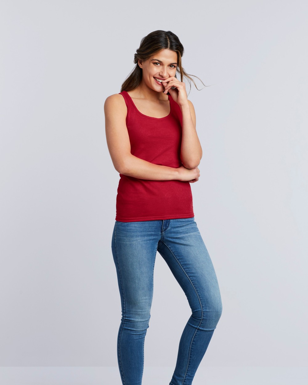 GILDAN Softstyle Fitted Ladies' Tank Top T-Shirts personalisierbar