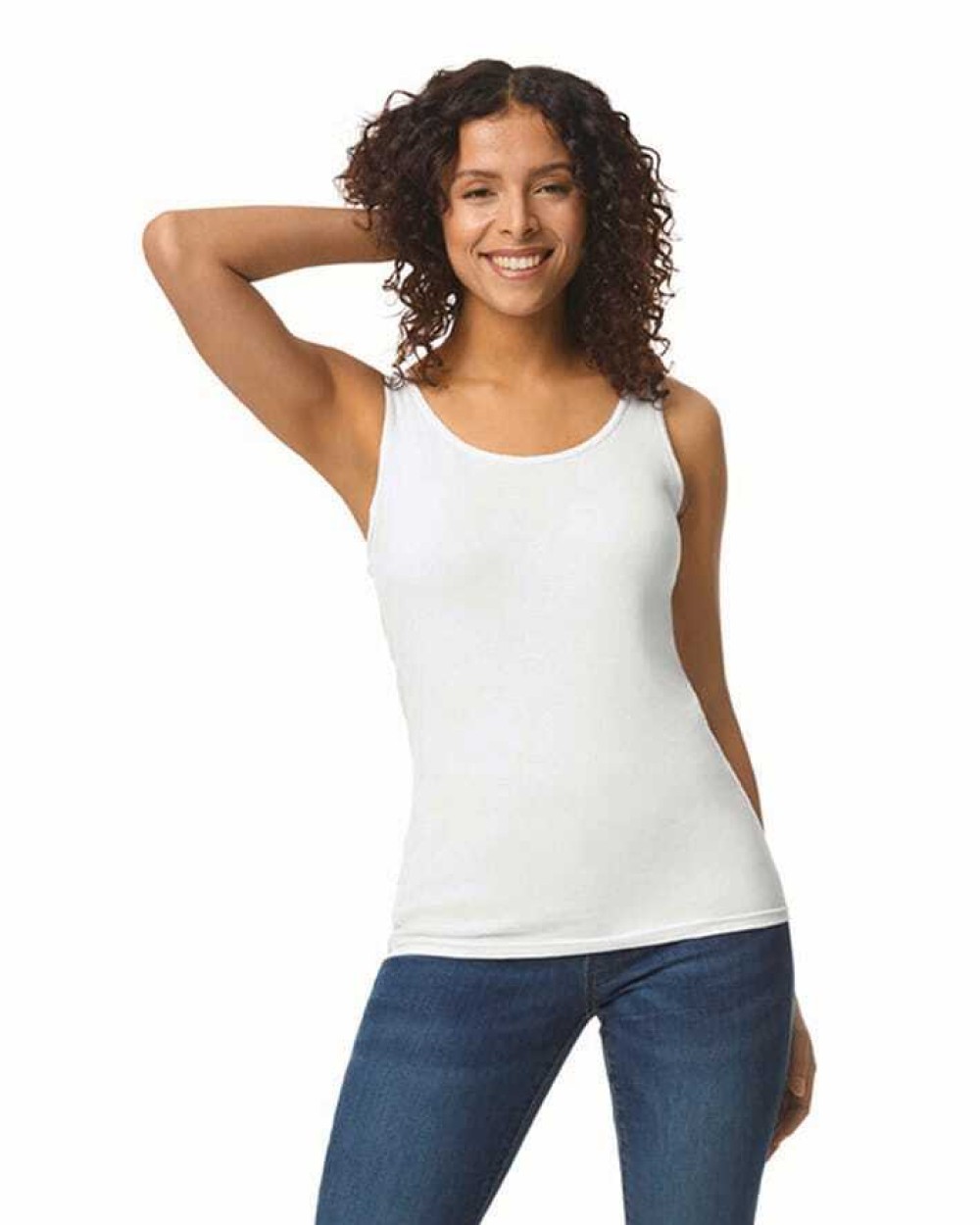 T-shirts GILDAN Softstyle® Fitted Ladies' Tank Top voor bedrukking &amp; borduring