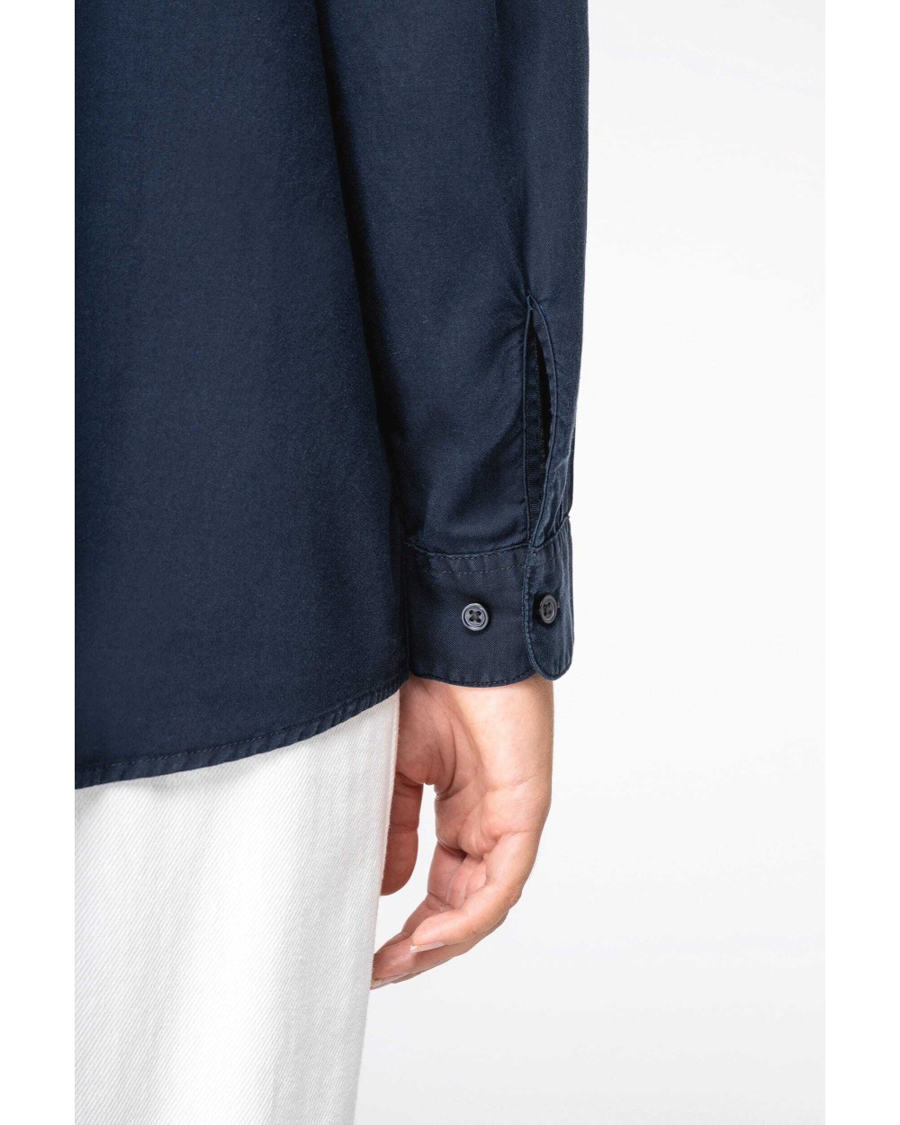 Hemden SPASSO Ecologisch damesoverhemd van lyocell voor bedrukking &amp; borduring