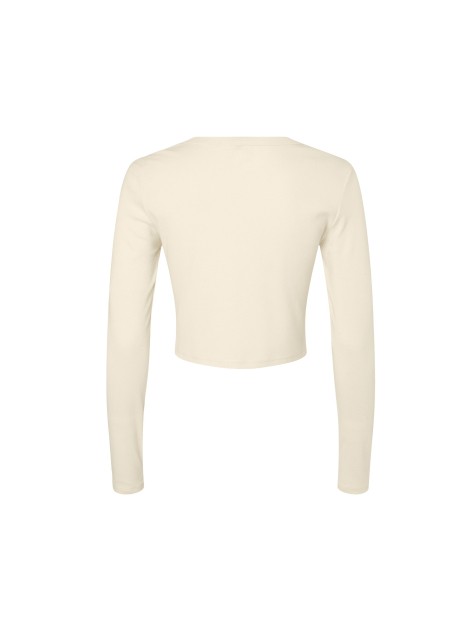 BELLA-CANVAS WOMEN'S MICRO RIB LONG SLEEVE BABY TEE /api/colors/63d8d937-4420-424f-b957-12c7f86f9885 personnalisable