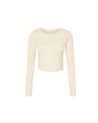 T-shirts BELLA-CANVAS WOMEN'S MICRO RIB LONG SLEEVE BABY TEE voor bedrukking &amp; borduring