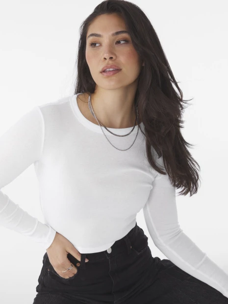 T-Shirts à personnaliser BELLA-CANVAS WOMEN'S MICRO RIB LONG SLEEVE BABY TEE 