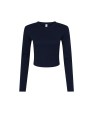 T-shirts BELLA-CANVAS WOMEN'S MICRO RIB LONG SLEEVE BABY TEE voor bedrukking &amp; borduring