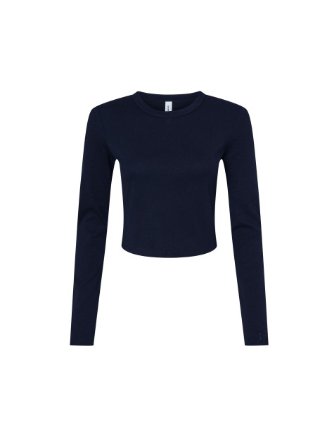 BELLA-CANVAS WOMEN'S MICRO RIB LONG SLEEVE BABY TEE /api/colors/acd1f653-6ed8-47f7-9754-2656f7e74065 personnalisable