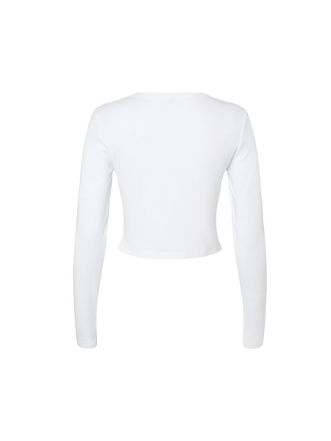 BELLA-CANVAS WOMEN'S MICRO RIB LONG SLEEVE BABY TEE /api/colors/77608079-96df-47da-900f-2d4d8c06455c personnalisable