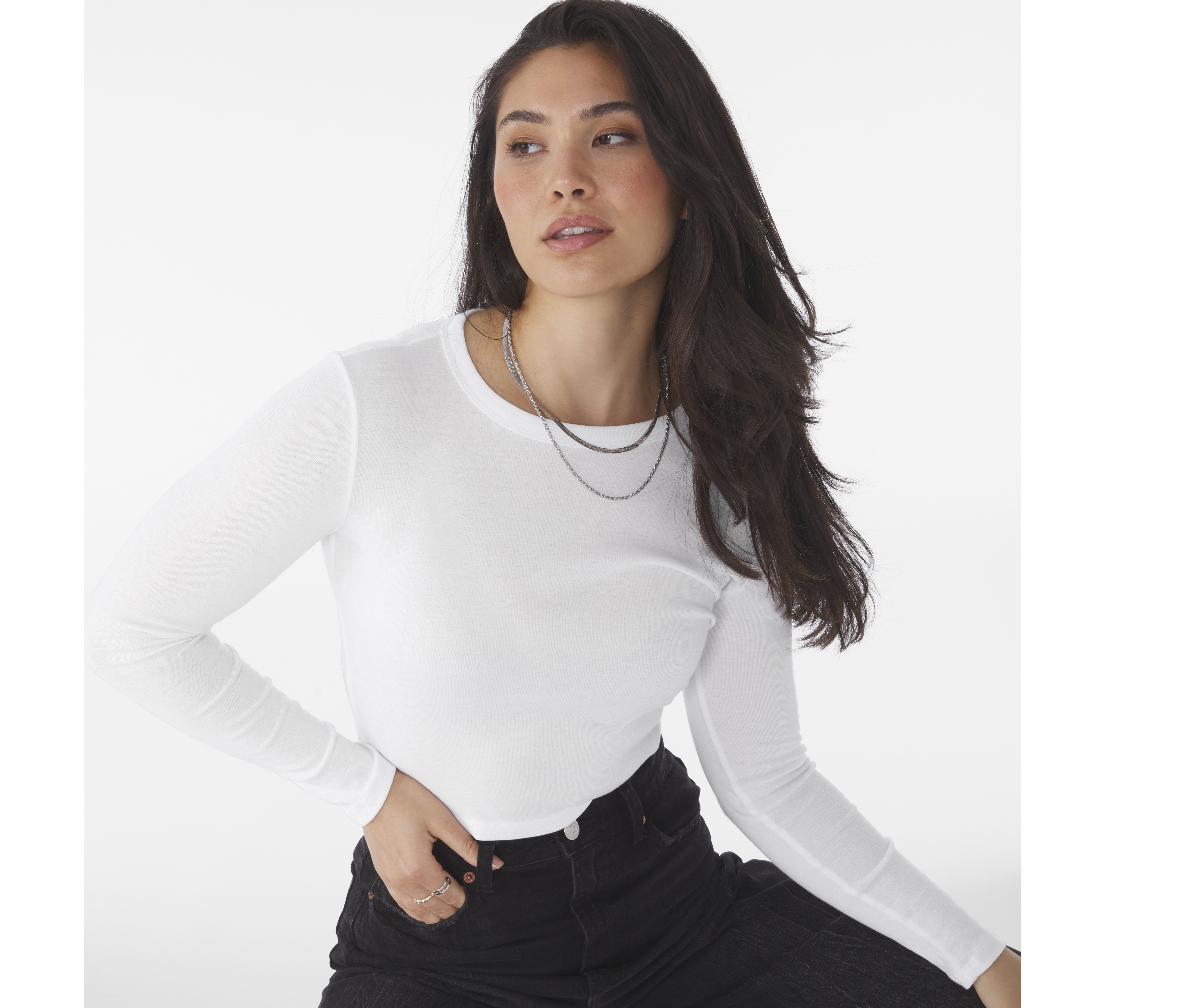 T-Shirts personnalisable BELLA-CANVAS WOMEN'S MICRO RIB LONG SLEEVE BABY TEE