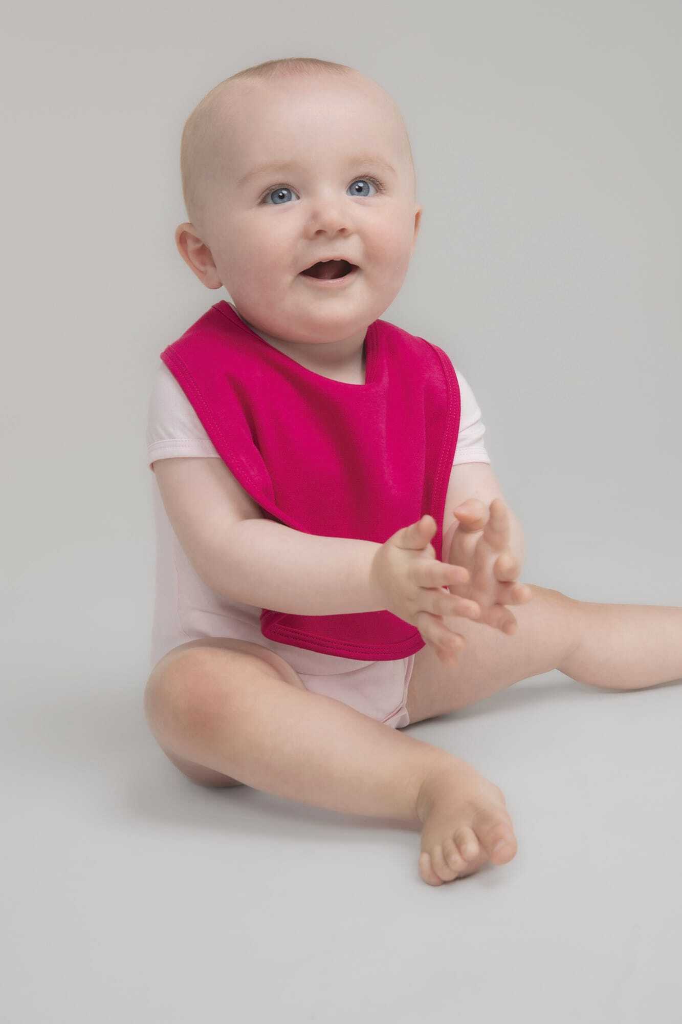 Baby artikelen LARKWOOD Bib voor bedrukking &amp; borduring