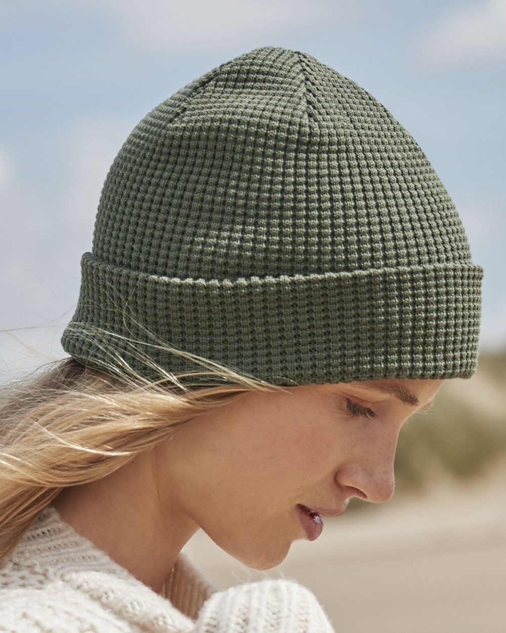 Bonnets personnalisable BEECHFIELD ORGANIC COTTON WAFFLE BEANIE