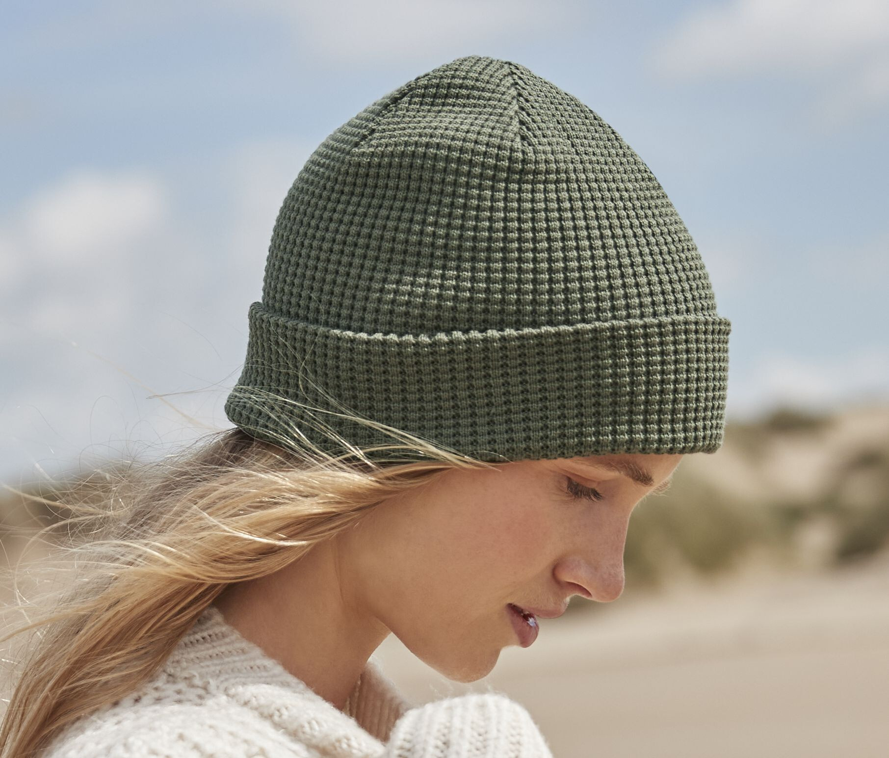 Bonnets personnalisable BEECHFIELD ORGANIC COTTON WAFFLE BEANIE