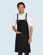 Schorten  PROVENCE - Crossover Eyelets Bib Apron with Pocket voor bedrukking &amp; borduring