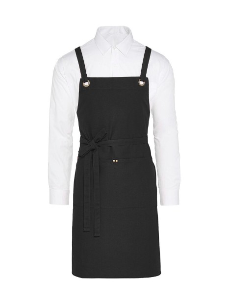 SG CLOTHING PROVENCE - Crossover Eyelets Bib Apron with Pocket /api/colors/b9fdad4a-5e94-45cb-8c03-c08b349b28c3 personnalisable