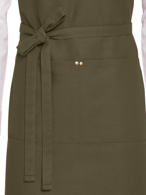 Tabliers à personnaliser SG CLOTHING PROVENCE - Crossover Eyelets Bib Apron with Pocket 