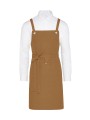 SG CLOTHING PROVENCE - Crossover Eyelets Bib Apron with Pocket /api/colors/8b7408cb-0a31-4cc8-a629-1c897f6164ff personnalisable