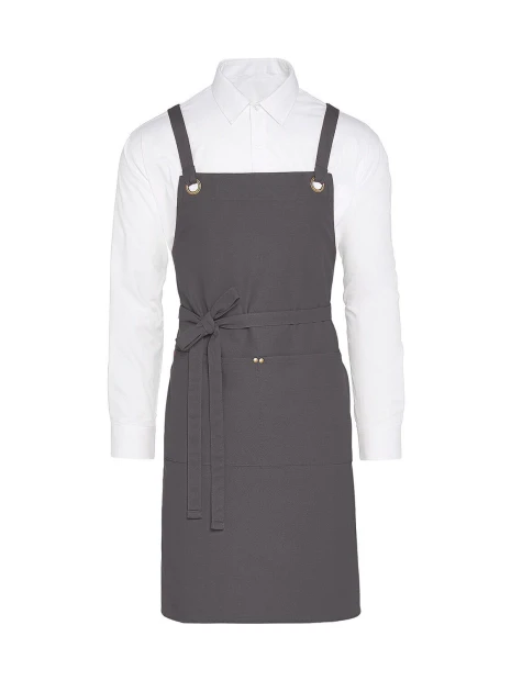 SG CLOTHING PROVENCE - Crossover Eyelets Bib Apron with Pocket /api/colors/f07121ee-2ff0-449a-ab59-79be9a11aa30 personnalisable