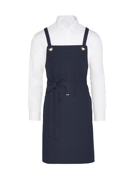 SG CLOTHING PROVENCE - Crossover Eyelets Bib Apron with Pocket /api/colors/b68891a9-1d28-4f7a-8deb-775c45027afd personnalisable