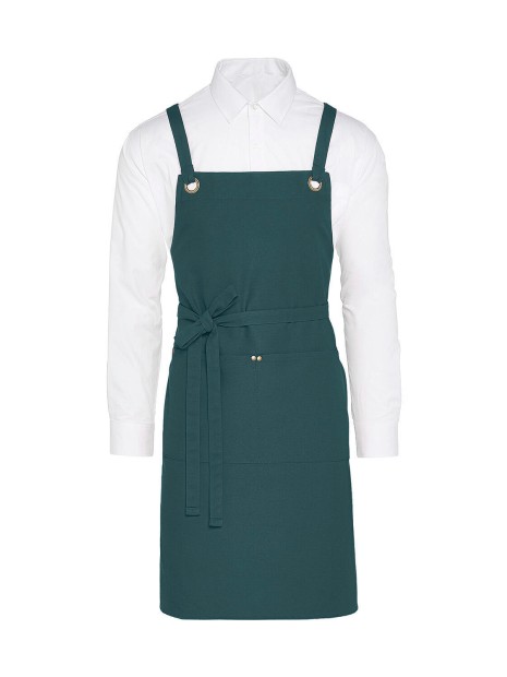 SG CLOTHING PROVENCE - Crossover Eyelets Bib Apron with Pocket /api/colors/0fa07bbb-4913-42a1-8411-2570ef01a98a personnalisable