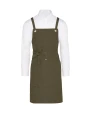 SG CLOTHING PROVENCE - Crossover Eyelets Bib Apron with Pocket Schürzen personalisierbar