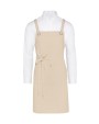 SG CLOTHING PROVENCE - Crossover Eyelets Bib Apron with Pocket Schürzen personalisierbar