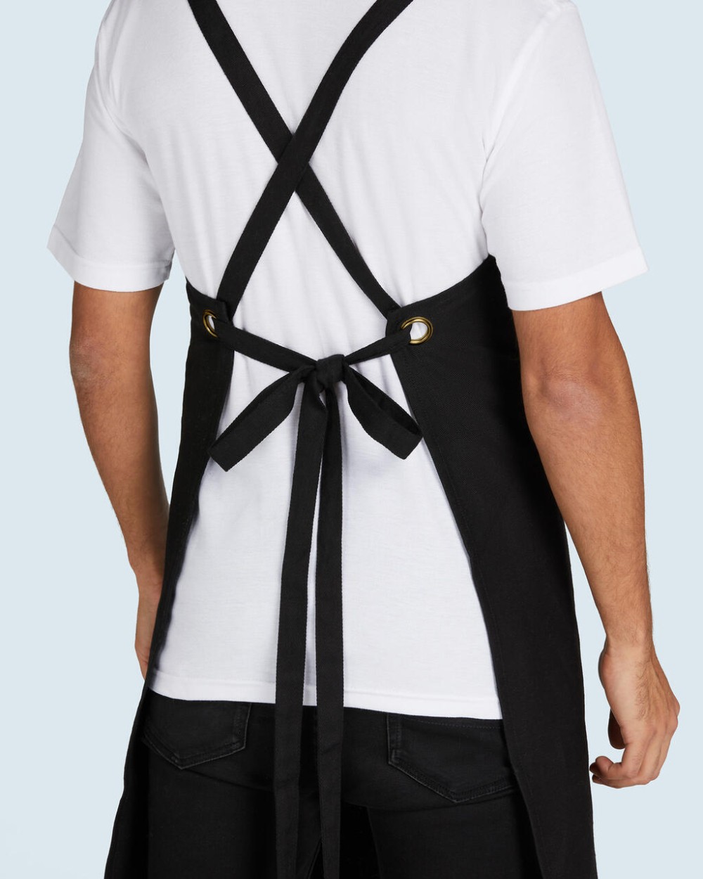  PROVENCE - Crossover Eyelets Bib Apron with Pocket Schürzen personalisierbar