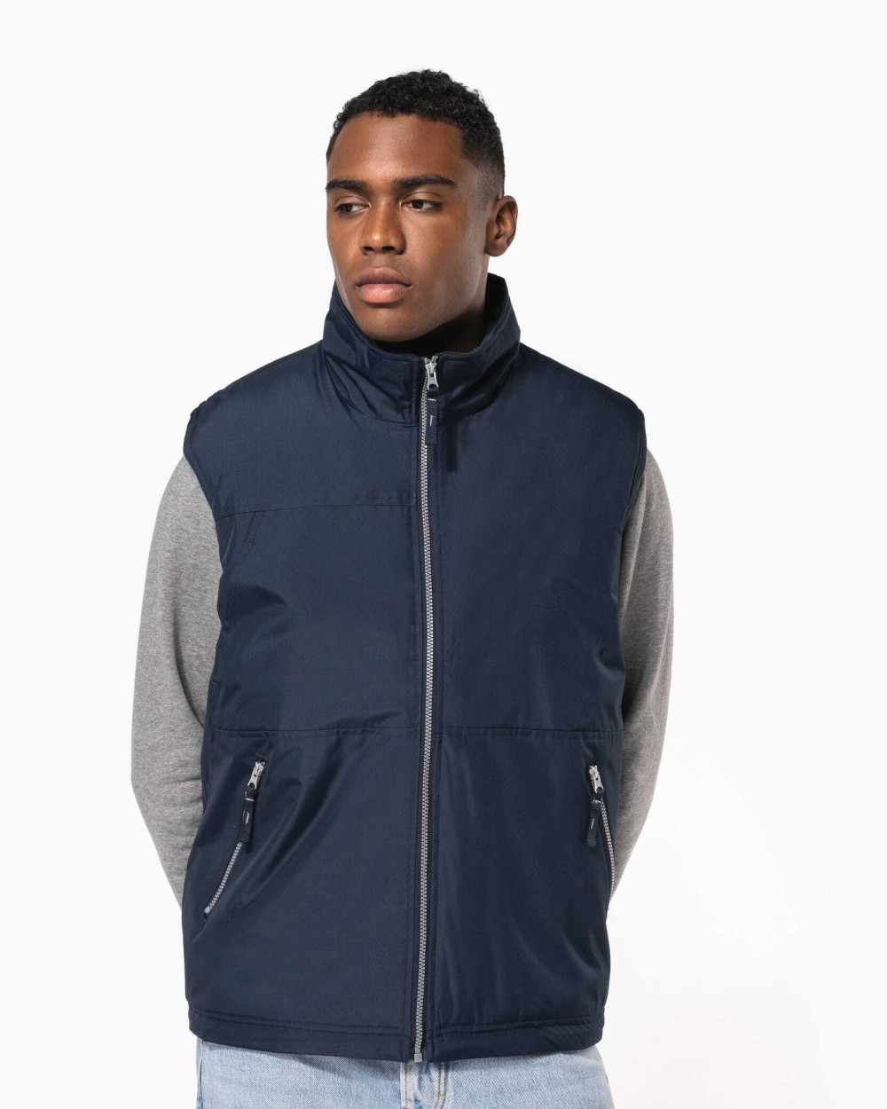 KARIBAN Bodywarmer mit Fleecefutter für Herren Jacken personalisierbar