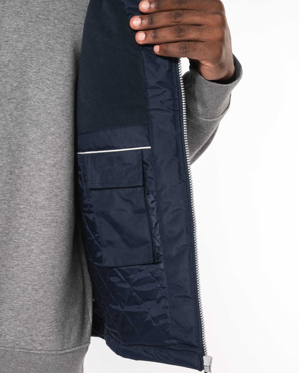 KARIBAN Bodywarmer mit Fleecefutter für Herren Jacken personalisierbar