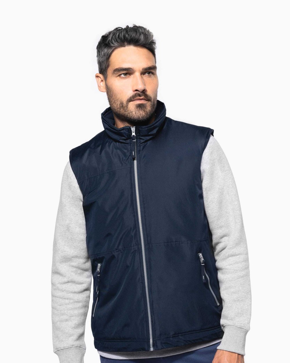 KARIBAN Bodywarmer mit Fleecefutter für Herren Jacken personalisierbar