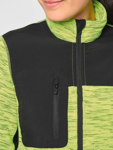 Vestes à personnaliser WK. DESIGNED TO WORK Veste recyclée en polytricot femme 