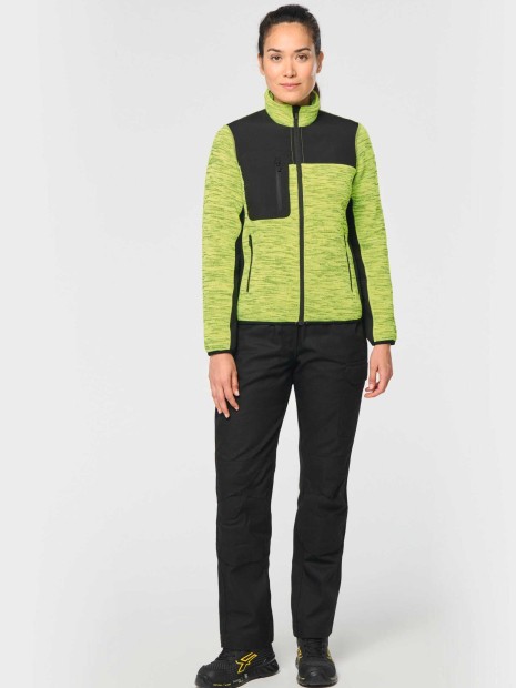 Vestes à personnaliser WK. DESIGNED TO WORK Veste recyclée en polytricot femme 